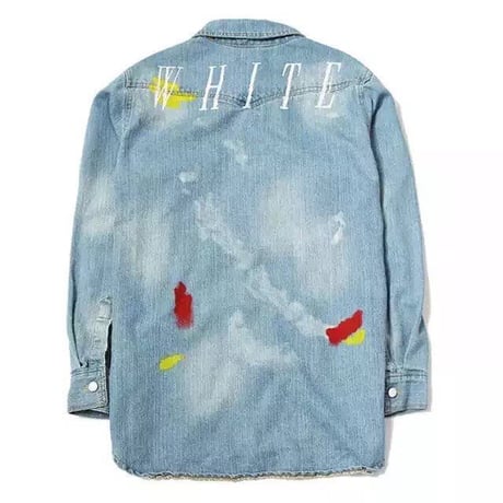 ペイント厚手シャツジャケット