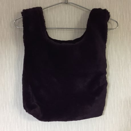 女性自身掲載品☆ブラウンファーバッグ