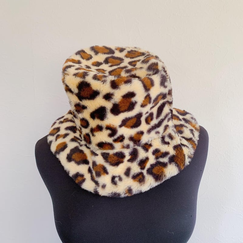 Needles レオパード ファーハット バケットハット Lサイズ レオパード