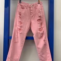 ダメージ加工ストレッチデニム