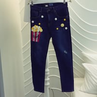 popcornハイウエストデニム