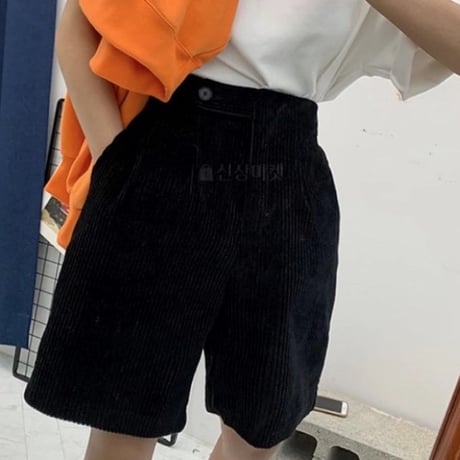 コーデュロイハーフパンツ