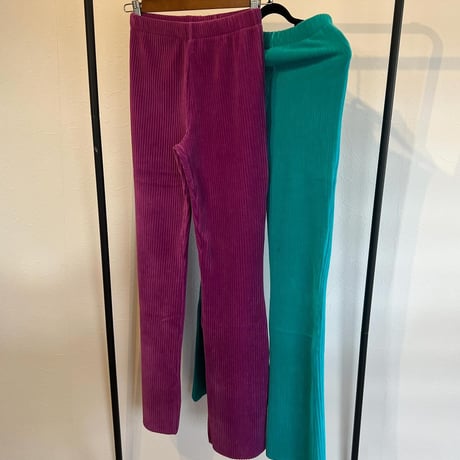 ワッフルフレアパンツ