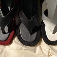 厚底スェードサンダル