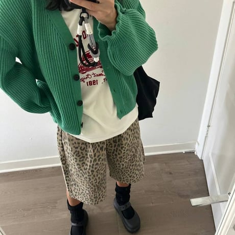 レオパードバミューダパンツ