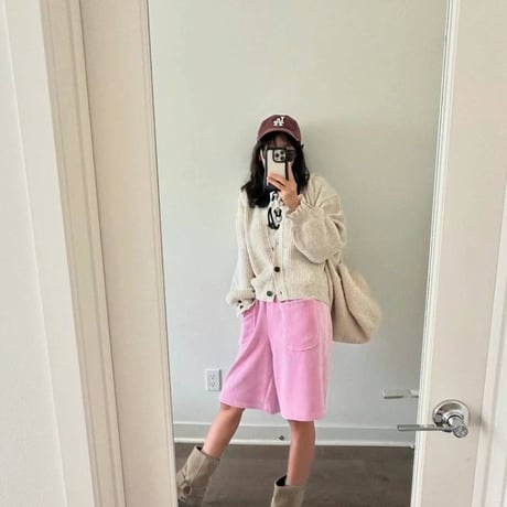 コーデュロイバミューダパンツ