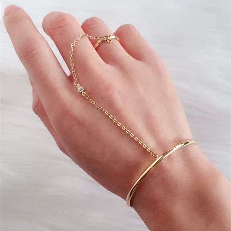 ブレスレット ノーブランド ハンドメイド オーダー バングル チェーン リンク リングチェーンバングル | the BG