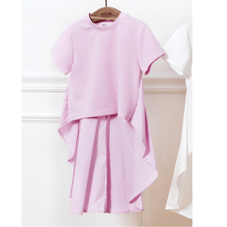 ベールTシャツ パープルピンク☆kids
