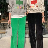 ワッフルワイドパンツ