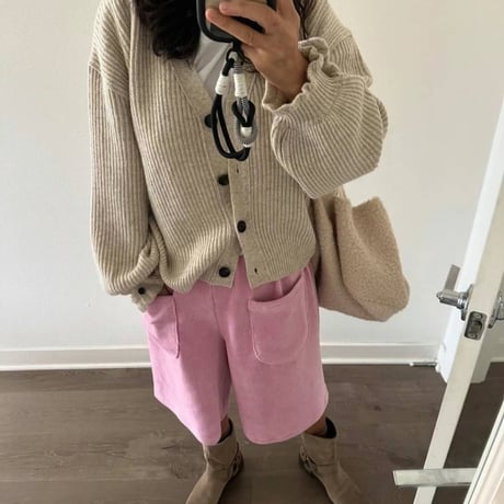 コーデュロイバミューダパンツ
