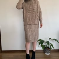 ニットベスト＆ワンピース