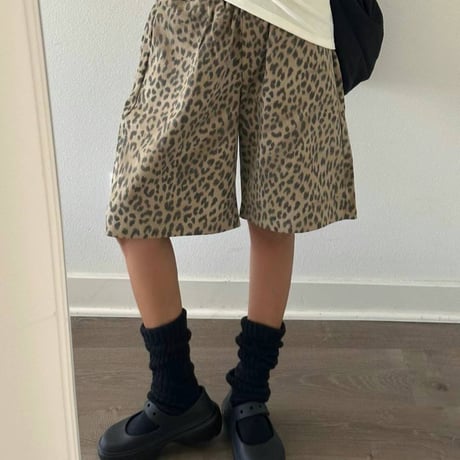 レオパードバミューダパンツ