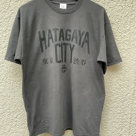 渋谷区コラボHATAGAYACITYピグメント加工Tシャツ