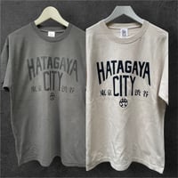 渋谷区コラボHATAGAYACITYピグメント加工Tシャツ