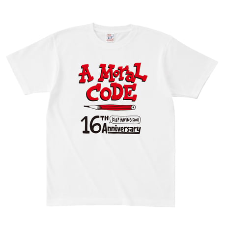 先行予約！16周年AMORALCODE@hugo Tシャツ　ホワイト