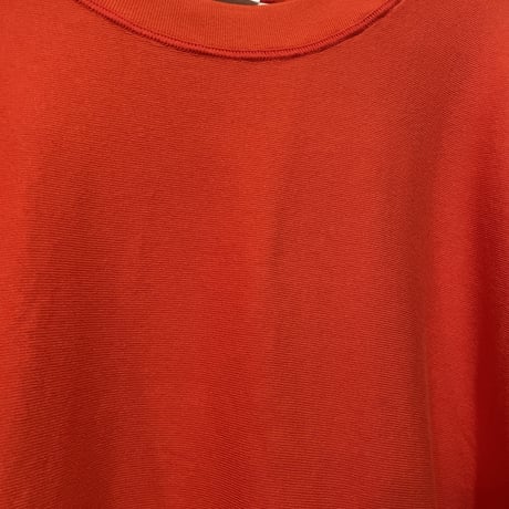 teru Style 麻綿スエットオーバーサイズTシャツ　orange