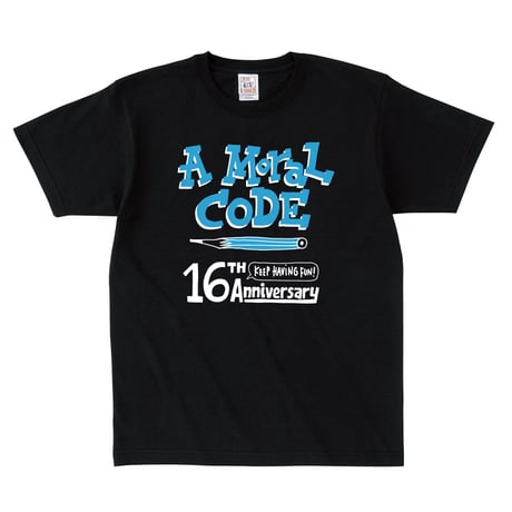 先行予約　16周年AMORALCODE @hugo Tシャツ　ブラック