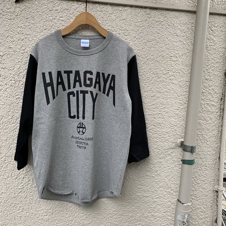 渋谷区コラボhatagayacity  7.1オンス ベースボールT