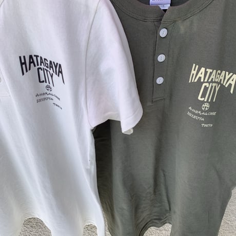 渋谷区コラボhatagayacity  ヘンリーネックT