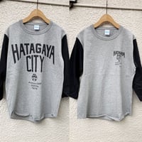 渋谷区コラボhatagayacity  7.1オンス ベースボールT