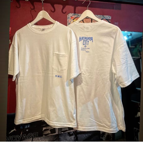 限定amc✖️hatagayacity Back T Over size ホワイト