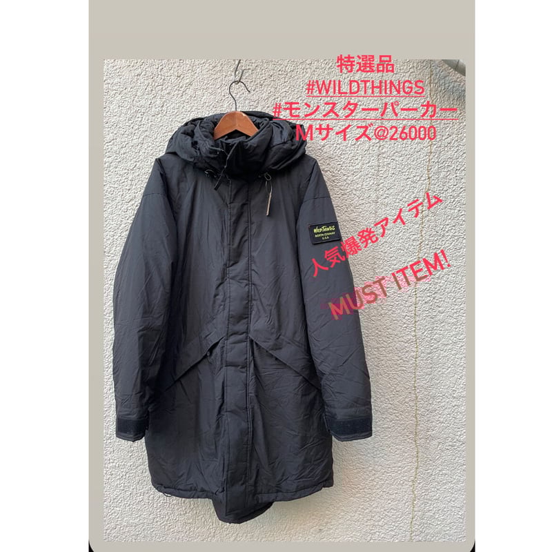 セレクト特選used品WILDTHINGS モンスターパーカーsizeM セレクト特選used品WILDTHINGS モンスターパーカーsizeM