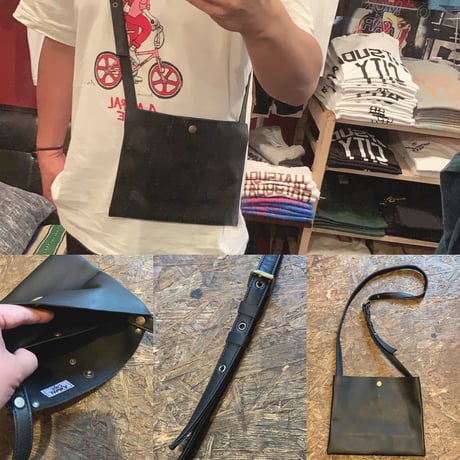 handmade leatherサコッシュ amoralcode original