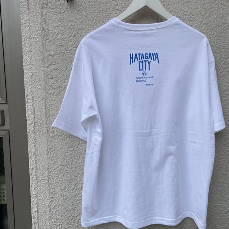 限定amc✖️hatagayacity Back T Over size ホワイト