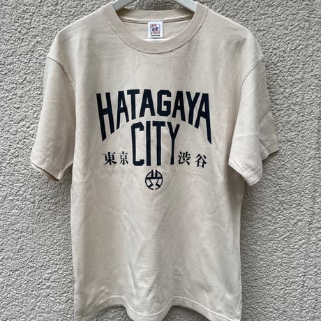 渋谷区コラボHATAGAYACITYピグメント加工Tシャツ