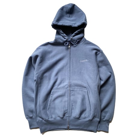 STITCH LOGO ZIP HOODIE -ICE BLUE-