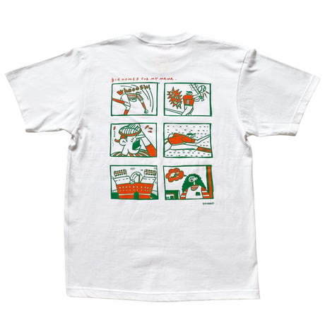 BIG HOMER TEE -WHITE-