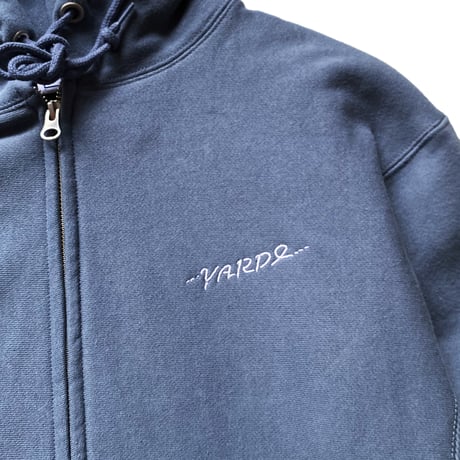 STITCH LOGO ZIP HOODIE -ICE BLUE-