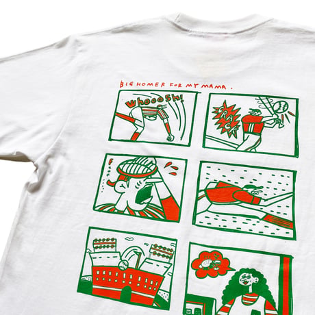 BIG HOMER TEE -WHITE-