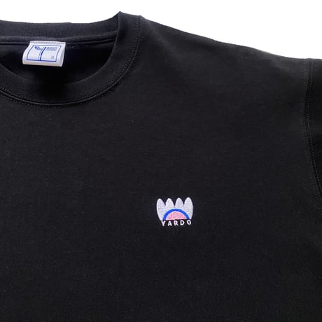 [ YARDO ㍎ ]  蓮一輪咲 T-SHIRT ( Lotus T-shirt)  - BLACK-