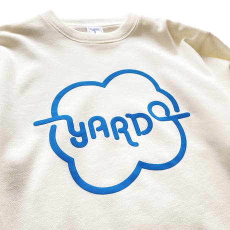 [ YARDO ㍎ ] Brain Logo Crewneck -White-