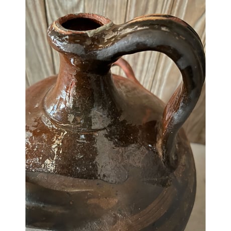南仏窯の保存用壺・19世紀初頭France/H34cm