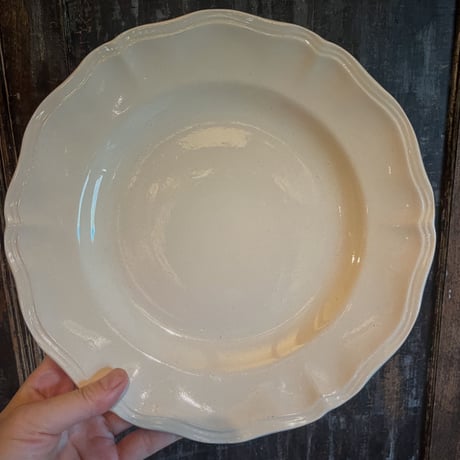 Digoin &Sarreguemines・花リムプレートΦ25cm
