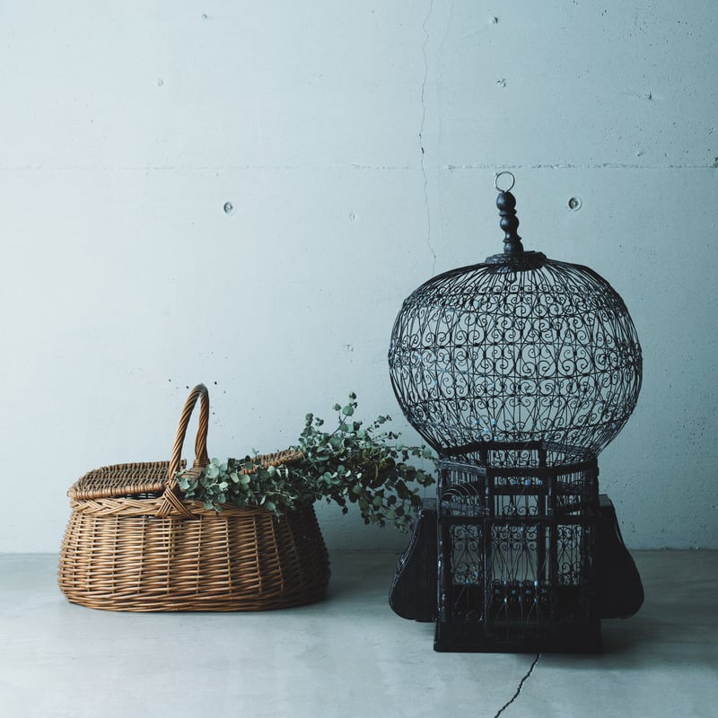 フランスアンティーク黒い鳥籠 | BOLT antique &brocante+design フランスアンティーク黒い鳥籠 | BOLT antique &brocante+design