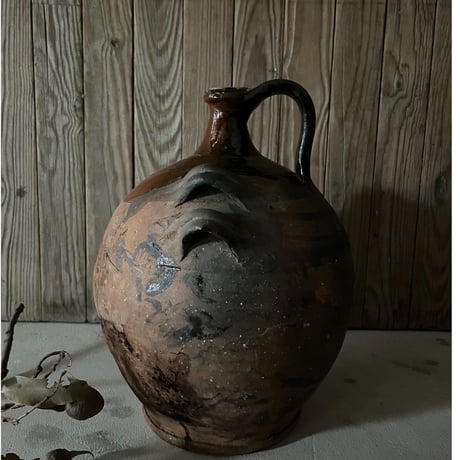 南仏窯の保存用壺・19世紀初頭France/H34cm