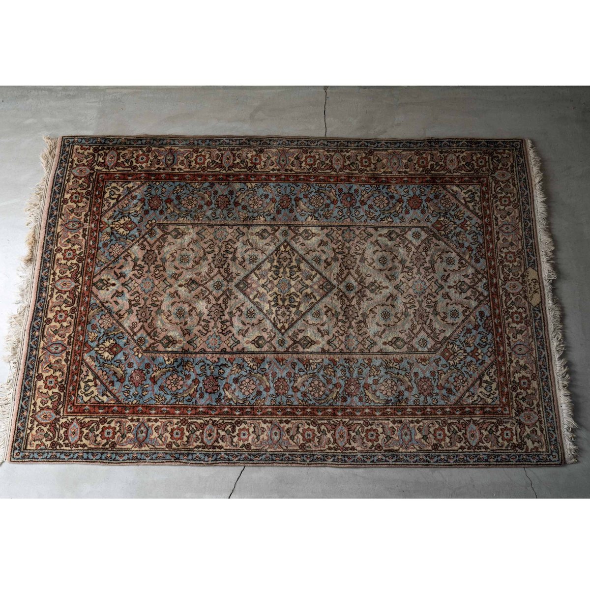 フランスアンティーク 段通 ラグ 大判 フランスアンティーク 段通 ラグ