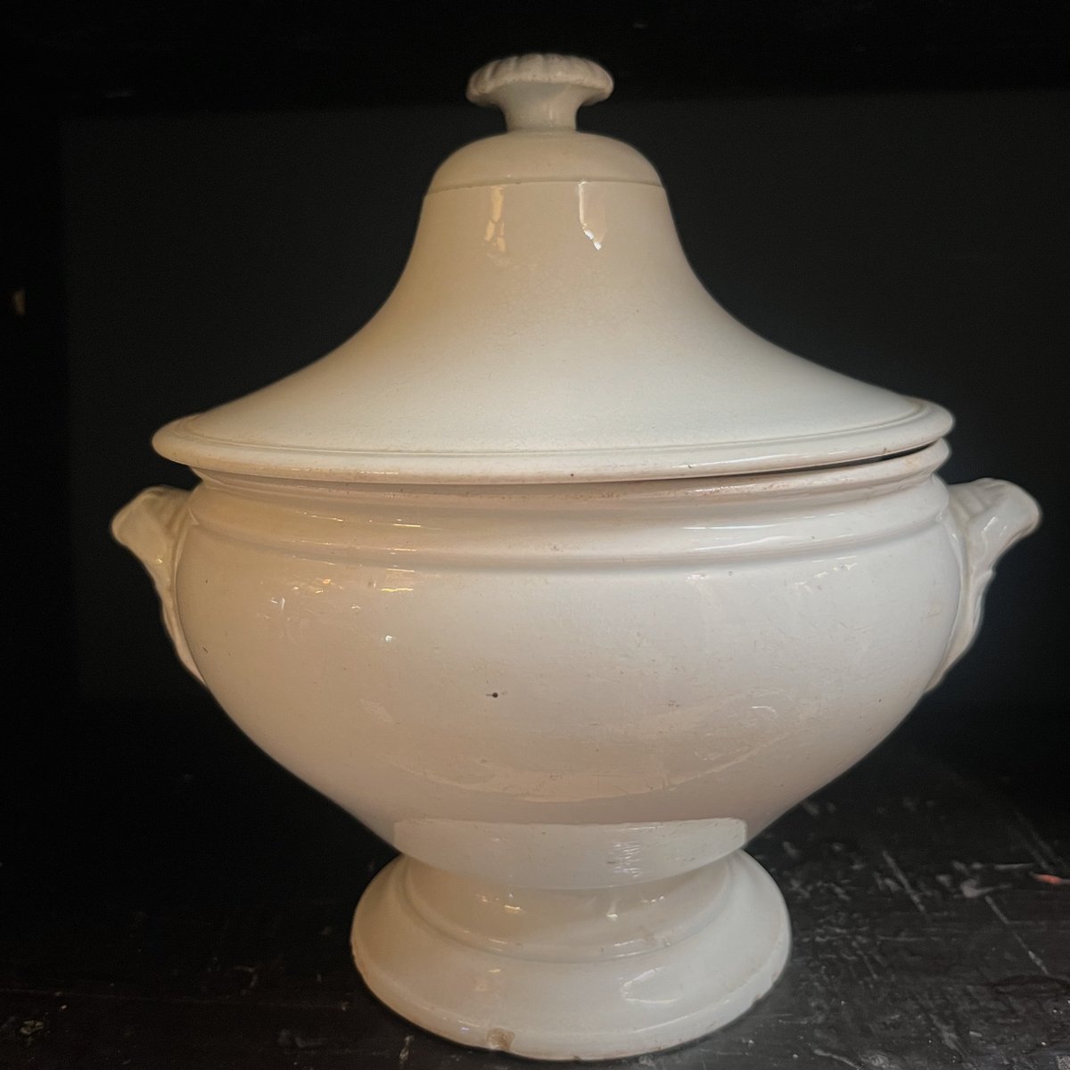 フランスアンティーク　ETAIN95% スーピエール　19世紀 フランスアンティーク 白いスーピエール 3 | フランス