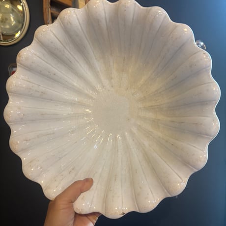 グリニー窯（GRIGNY）輪花サラディエΦ 31cm / Terre de Feu