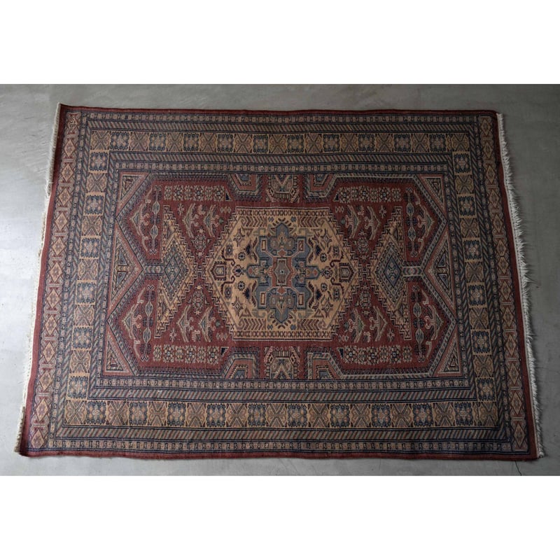 フランスアンティーク　段通　ラグ　大判 フランスアンティーク 段通 ラグ 大判 フランスアンティーク 段