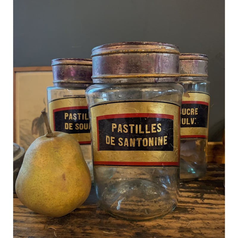 送料込】アンティーク アポセカリーボトル 1800年代 フランス 薬瓶