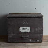 19世紀・ハーブ薬局の保存と運搬用の木箱・No28