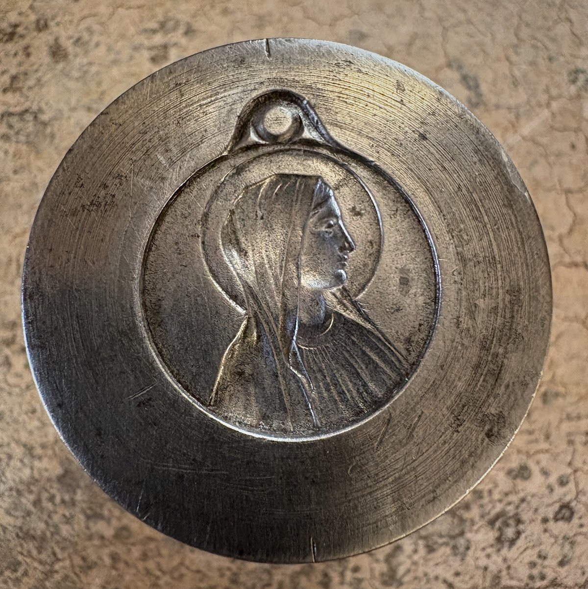 【一点物♡海外アンティーク】SABINO FRANCE オパール聖母マリア 一点物♡海外アンティーク】SABINO FRANCE オパール聖母マリア