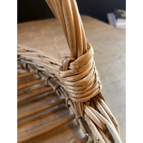 フランスアンティークboulangerieのパニエ