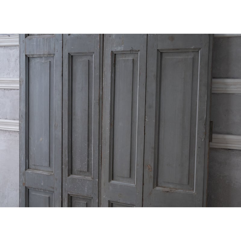 フランス　アンティークドア ルーバーウィンドウ ヴォレー フランス アンティーク ヴォレー A ルーバー 木製雨戸 窓 壁飾り 目隠し