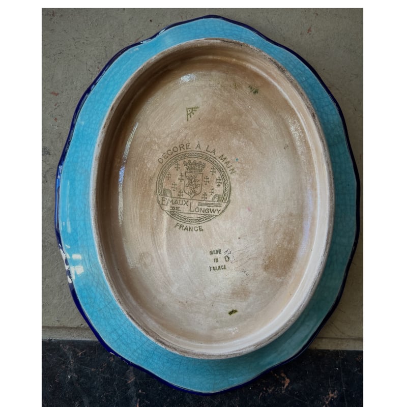 Emaux de Longwy オーバル深皿 | BOLT antique &brocante Emaux de Longwy オーバル深皿 | BOLT antique &brocante