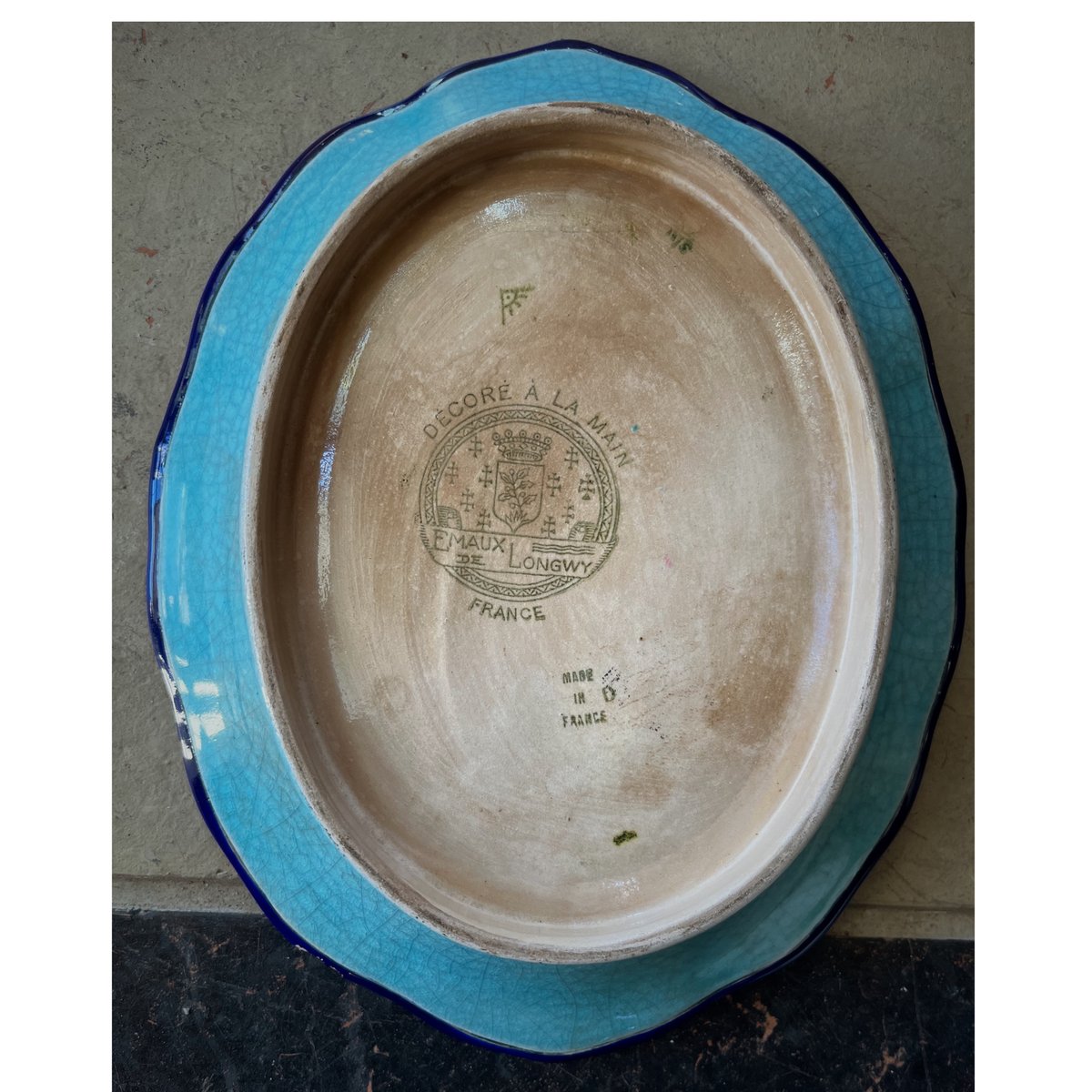 Emaux de Longwy オーバル深皿 | BOLT antique &brocante